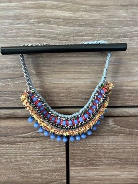 Zara beaded statement necklace